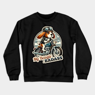 Beagle Biker Crewneck Sweatshirt